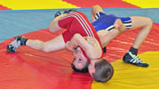 KHAKIMOV Ramasan rotes ARSAEV Magomed blaues Trikot